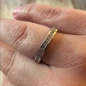 Ring with rhinestones all around